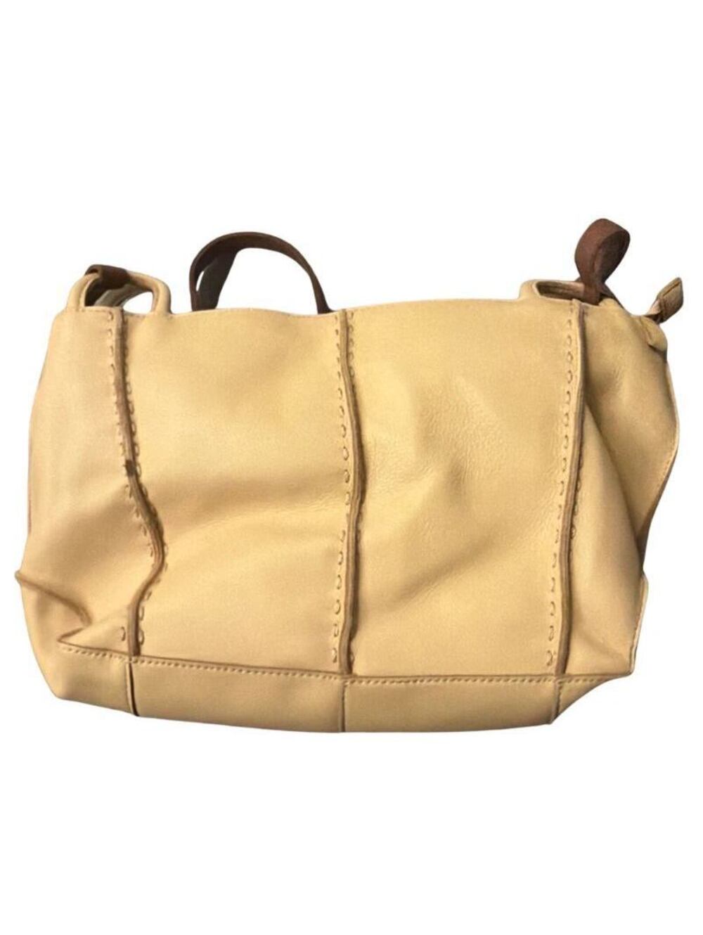 The Sak Los Feliz Large Leather Tote Bag Roomy Lined Shoulder Purse